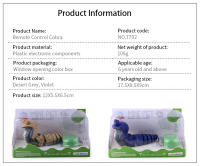 Juguete Remoto De Serpiente Infrarrojo Simulación Extraño Para Niños Reptil Inducción Escarabajo Mecánico Control Remoto - details 10