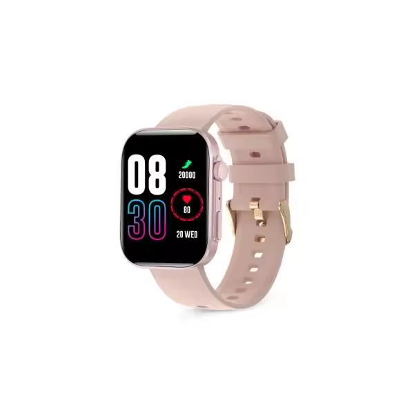 Ksix contact istyle smartwatch - pantalla amoled 2,01? ips - autonomia hasta 5 dias - modos deporte y salud, llamadas, asistentes de voz - ip68 - color rosa - 1