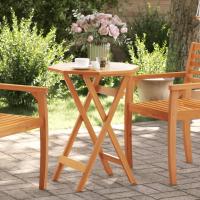 vidaXL Mesa de jardín plegable madera maciza de acacia en dimensiones 135x85x75 cm/110x75 cm/60x75 cm y más | estructura resistente ideal para salón dormitorio o estudio - details 2
