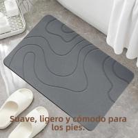 Alfombra De Baño De Piedra Diatomea Absorbente Y Antideslizante Alfombra De Ducha De Plástico Para Interior Alfombrilla De Toilette - details 4
