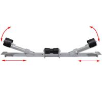 vidaXL Soporte para remolque de barco con rodillos - details 7