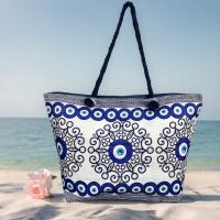 MEJORADA KD-2306 Bolso de Playa-Tote Bag Súper Grande 60x40x20CM con Diseño de Ojo Turco y Motivos Azules, Ideal para Playa y Vacaciones - details 6