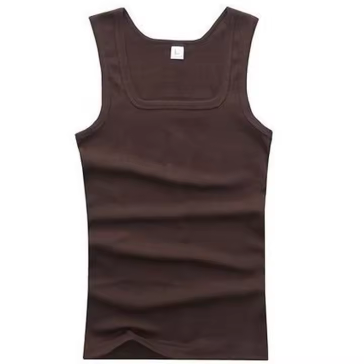 Hot Sale Summer Male clothes Women Basic Elastic tank top Pure Cotton Sleeveless Men's t-shirt Bodybuilding Fitness T-shirt - 1