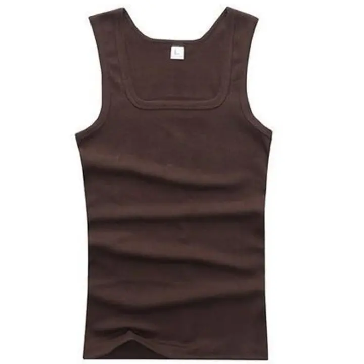 Hot Sale Summer Male clothes Women Basic Elastic tank top Pure Cotton Sleeveless Men's t-shirt Bodybuilding Fitness T-shirt - 1