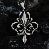 Collar De Moda Minimalista Europea Y Americana Para Hombres En Acero Inoxidable Joyería Dominante Y Brillante Con Pendiente De Corazón - details 1