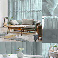Cortinas De Yarn Blanco Sólido Para Ventanas De Sala De Estar Cocina Modernas Cortinas De Tulle Voile Para Decoración De Hogar Y Oficina - details 5