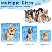 Alfombra De Enfriamiento Para Mascotas Premium Llenable De Agua Almohadilla De Hielo Que Se Enfría Instantáneamente Para Perros Y Gatos Adecuada Para Interior Y Exterior En Verano - details 5