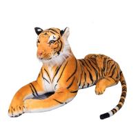 Juguete De Peluche Tigre Realista Suave Animal Silvestre Simulación Regalo De Cumpleaños Para Niños Blanco Y Marrón - details 15