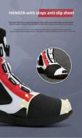 Botas De Motocicleta Para Hombre Y Mujer Microfibra Cuero Anticolisión Protección De Tornillo Zapatos De Motocross Moto Racing - details 7