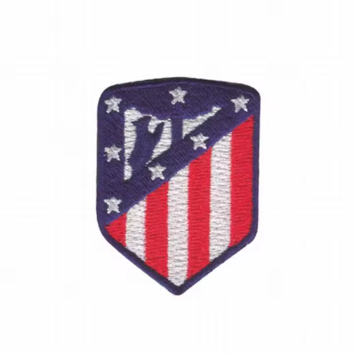 Parches Ropa Fútbol Deportes – Parche Bordado Ropa – (licencia oficial) – Atlético Madrid – Escudo – 3,7 x 5,0 cm. - Moda The Happy Patch - 1