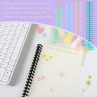 10 piezas de peines de Encuadernación, 30 anillos, de Encuadernación Lomo, máquina de Encuadernación en Espiral de plástico para profesores, Estudiantes, Documentos, Cuadernos, Archivos - details 4