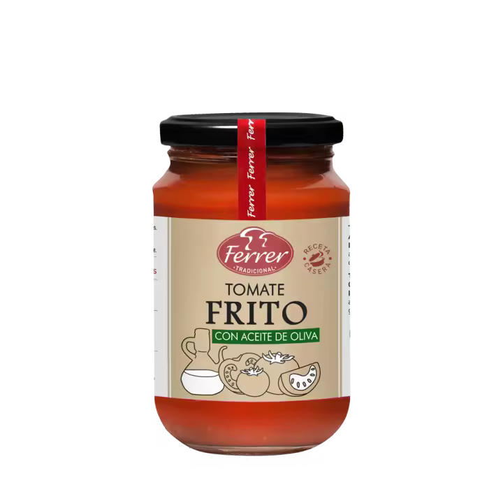 Tomate frito con aceite de oliva Ferrer receta casera - 1