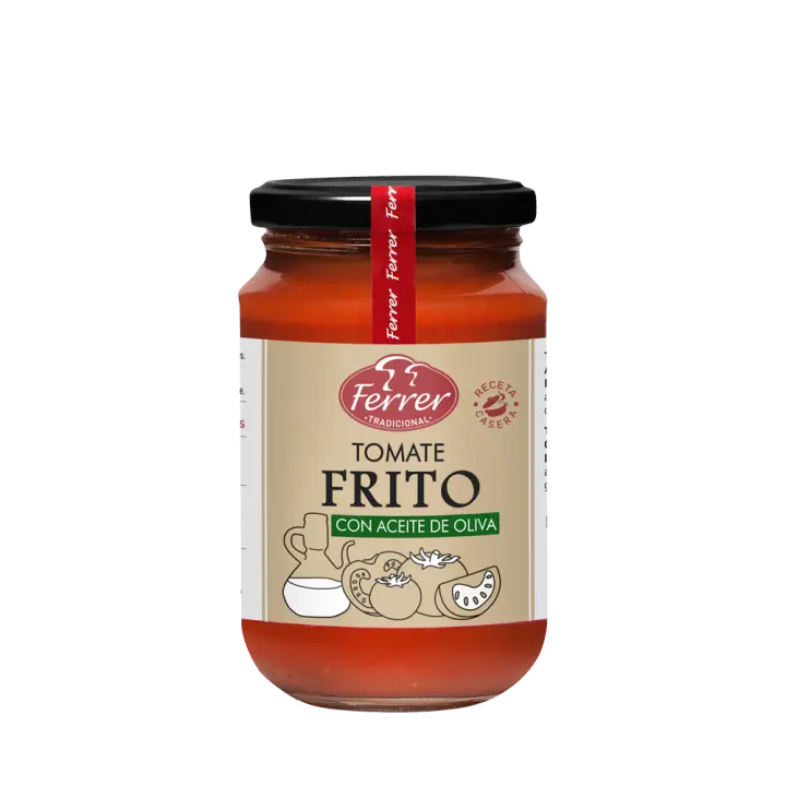Tomate frito con aceite de oliva Ferrer receta casera - 1