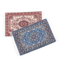 Carpetilla De Muñeca a Escala 1:12 Estilo Turco Miniatura Tejida Alfombra Decorativa Para Casa De Juguetes Accesorios De Muñecas Tamaño 10x17cm 10x15cm - details 9