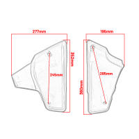 Cubiertas Laterales De Batería Para Motocicleta En Negro Para Honda VLX600 VT600 C CD Shadow Steed VT400 1999-2008 Guardia De Parachoques De Aluminio ABS - details 0