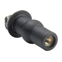 2pcs Tornillos De Expansión Para Cubierta De Inodoro Negro Con Juego De Palancas Y Caucho Tejido Compatible Con Cubiertas Antiguas Rotas - details 3