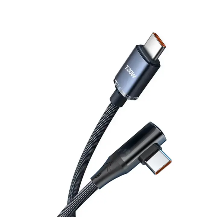 Cable De Carga Rápida NNBILI 120W USB a a Tipo C 90 Grados Para Samsung Xiaomi Huawei Cable De Datos Y Carga USBC a Tipo C - 1