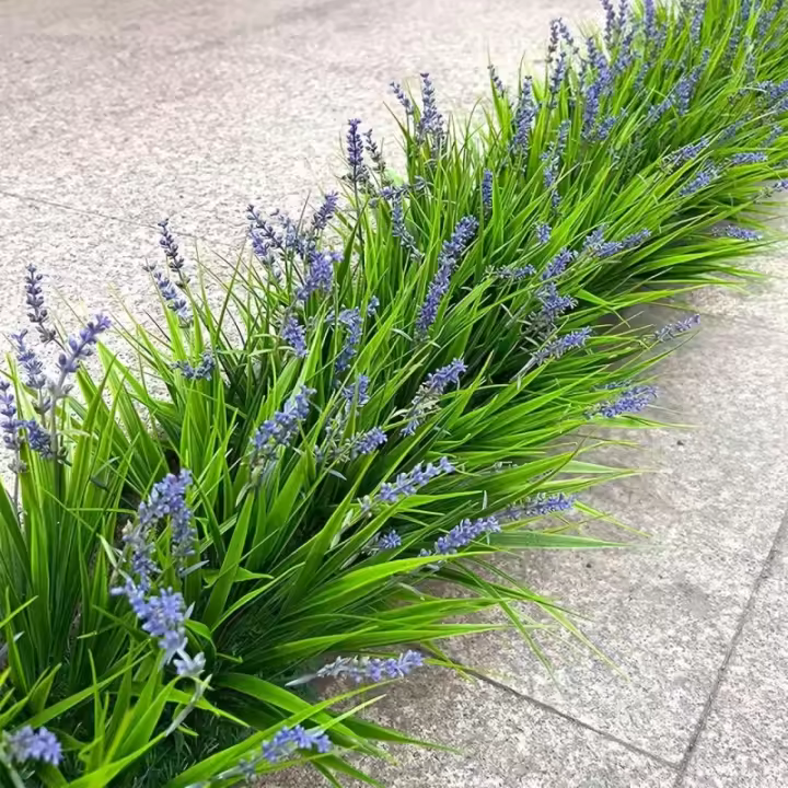 Plantas Artificiales Resistentes Al UV 5/8/12pcs Falso Grama Mono Flor De Plástico Arbustos Para Decoración De Hogar Y Jardín Exterior Bodas Y Fiestas - 1