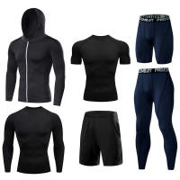 Camiseta De Compresión Para Correr En Hombre Camiseta De Fútbol De Secado Rápido Camiseta Deportiva Tensa Para Gimnasio Y Fitness Manga Corta Transpirable - details 9