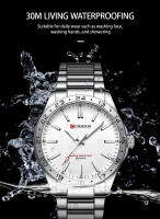 Reloj De Pulsera De Moda Para Hombre CURREN Ultrafino De Acero Inoxidable Resistente Al Agua Con Dial Luminoso Y Cierre De Pulsera - details 3