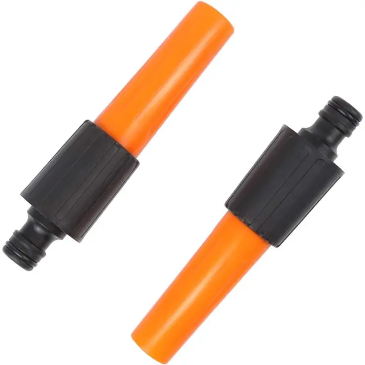 Boquilla para manguera de jardín y pistola rociadora, paquete de 2, plástico ABS, boquilla giratoria para ajustar el flujo de agua, para regar plantas, lavado de autos, ducha, mascotas - 1
