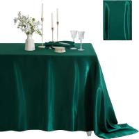 Mantel De Seda Rectangular Para Bodas Y Fiestas En Blanco Y Negro Decoración Para Banquetes Y Cumpleaños Uso Doméstico Para Comedor - details 14