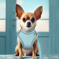 Harnés De Nylon Para Perros Y Gatos Pequeños Y Medianos Conjunto De Correa Reflector Y Harnés De Malla Para Verano Ajustable Para Chihuahua - details 15
