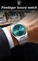 Reloj De Pulsera De Cuarzo Para Hombre POEDAGAR Lujo Deportivo Resistente Al Agua Con Manos Luminosas Fecha Día De La Semana Acero Inoxidable Reloj Masculino Con Caja - details 1