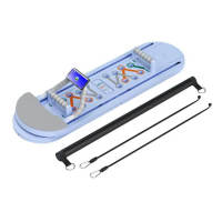 Pilates Reformando Compacto, 4 en 1 Pilates Plegable,La rueda abdominal push-up rebota automáticamente temporizador,Tabla Abdominal Pilates Multifunción para el Hogar y el Gimnasio - details 1