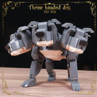 737PCS Bloques De Construcción Creativos Cerberus El Perro Trifacial Juguetes De Bloques Para Niños Regalo Para Niños Edad 6-12 Años Material Plástico - details 0