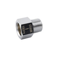 Adaptador De Recarga De Botella De Soda Stream TR21-4 a CGA320 Hilo Convertidor Para Regulador De CO2 De Cerveza Hecha En Casa Acuario Tanque Adaptor De Metal - details 2