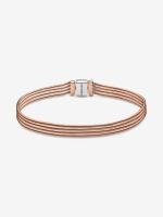 Pandora - Pulsera Pandora Reflexiones™Con múltiples serpientes - Plata de ley, Baño de Oro Rosa de 14 K - details 0