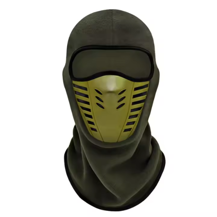 Máscara Facial Térmica De Piel De Oveja Para Motocicleta Y Bicicleta Protección Contra El Viento Y El Frío Para Ciclistas Y Esquiadores Hombres Y Mujeres - 1