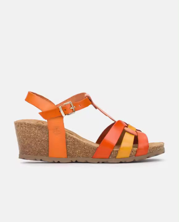 YOKONO Sandalia de cuña CADIZ-138 naranja - 1