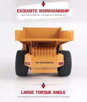 Camión Descargador RC Huina 534 Escala 1:18 Control Remoto 6CH 2.4G Aleación Juguete Para Niños Regalo De Vuelta a La Escuela - details 6