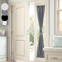 Cortinas De Puerta Negras Aislantes Térmicas Para Cocina Con Encaje Moderno Estilo Cortinas De Ventana Panel Rod Pocket - details 5