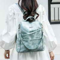 Mochila para mujer, nuevo estilo, moderna, versátil, antirrobo, de PU, de gran capacidad, de alta gama - details 15