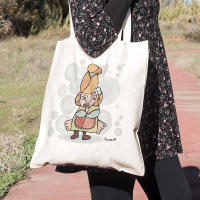 YOSIQUESE Bolsa de tela | Modelo: 'a la chica mas yeyé' | Productos y regalos solidarios hechos por personas con discapacidad - details 0
