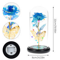 Lámpara De Noche Con Rosas Artificiales Y Mariposas LED Regalo Para Mujeres Y Niñas Luces Atmosféricas De Colores - details 4