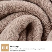 Toalla De Baño Gruesa Y Suave 70x140cm Absorbente Y Secado Rápido Para Adultos Uso Doméstico Durable Tela Poliéster Máquina Lavable - details 1