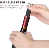 Tapa De Vino Reutilizable Con Bomba De Vacío Incorporada SUNFILI Sellador De Botella De Vidrio Silicona Antirotura Ahorro De Vino - details 2