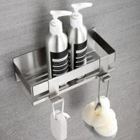 Estante De Ducha De Acero Inoxidable Sin Perforar Organizador De Baño Y Cocina Con Gancho Montado En La Pared Caddy De Malla - details 4