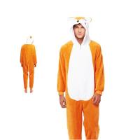 Pijama Unisex de Felpa para Adultos Y Niños, Disfraz de Zorro de una Pieza - details 1