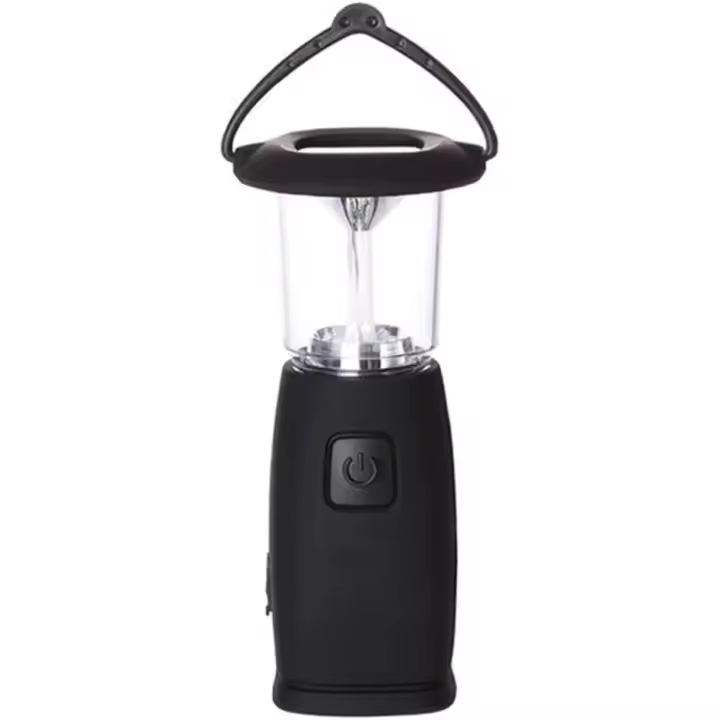 Lámpara solar LED, linterna para exteriores, luces para carpas, 2 modos de iluminación, lámpara eléctrica solar LED para acampar con carga manual giratoria - 1