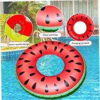 Anillo de Nación para adultos, Anillo inflable de Goma, flotante para Piscina Anillo, anillo de Nación with FORMA DE Sandía, diversión acuática, juegos de piscina para Fiesta de verano (120 cm) - details 1