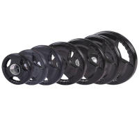 OZIO FITNESS  Disco de Pesas 25 kg Olímpico 50 mm Goma Premium 3 Agarres - details 2