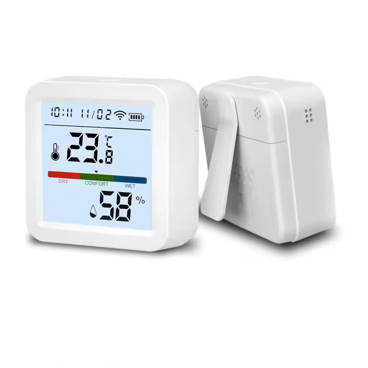 Sensor De Temperatura Y Humedad ONENUO Tuya WIFI/Zigbee Con Iluminación Inteligente Compatible Con Alexa Y Google Smart Life - 1