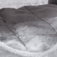Rascador para gatos con plataforma, tumbona de cesta, cueva grande, postes de sisal gruesos, estable, gris claro - details 5