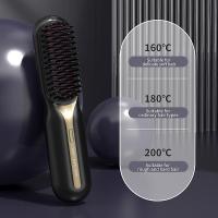 Peine de alisado inalámbrico para el cabello Fácil de llevar Peine de pelo eléctrico Desenredante Regalo de cumpleaños - details 3
