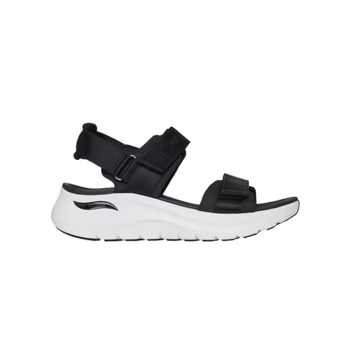 Sandalias Planas Skechers 119465 Mujer Negro - 1